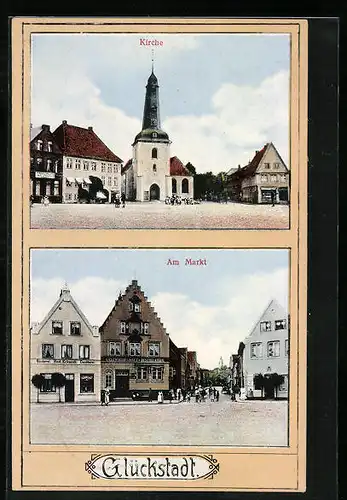 AK Glückstadt, Kirche und Markt