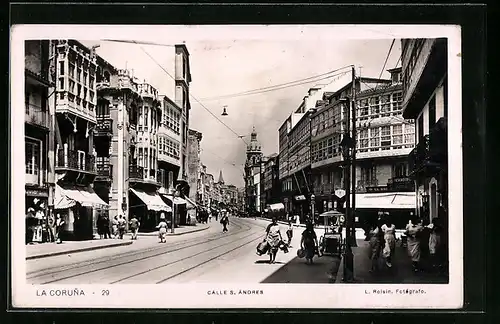 AK La Coruna, Calle S. Andres