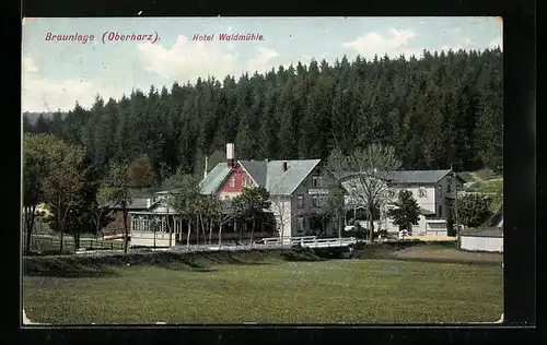 AK Braunlage / Harz, Hotel Waldmühle
