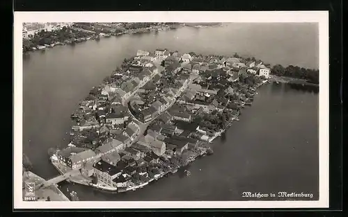 AK Malchow i. M., Gesamtansicht, Luftbild