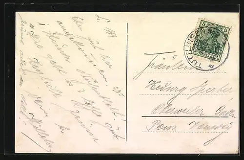 AK Tuttlingen, Gesamtansicht mit Honberg