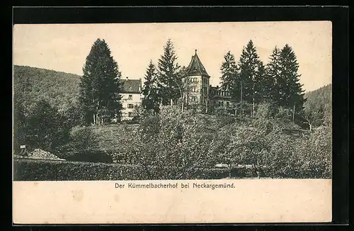 AK Neckargemünd, Blick zum Kümmelbacherhof