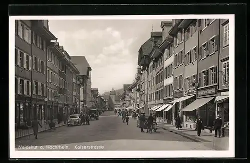 AK Waldshut / Hochrhein, Blick in die Kaiserstrasse