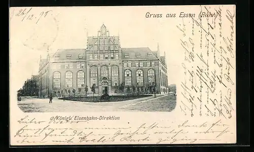 AK Essen / Ruhr, Kgl. Eisenbahn-Direktion
