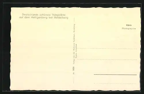 AK Heidelberg, Thingstätte auf dem Heiligenberg