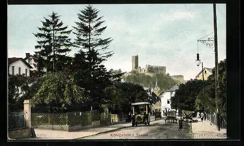 AK Königstein i. Taunus, Blick zur Burg
