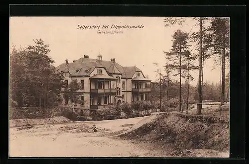 AK Seifersdorf bei Dippoldiswalde, Blick zum Genesungsheim