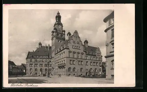 AK Döbeln, Partie vor dem Rathaus