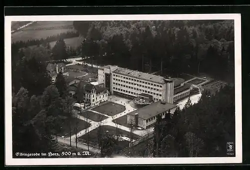 AK Elbingerode / Harz, Gebäudeansicht, Luftbild