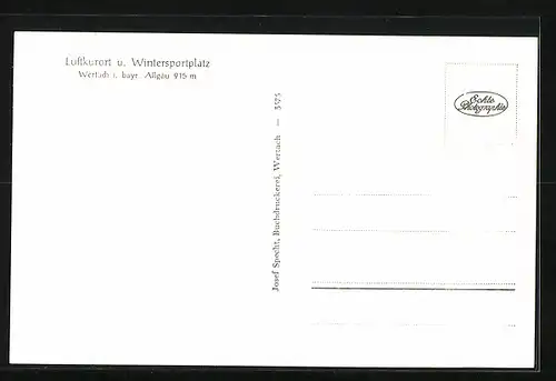 AK Wertach / bayr. Allgäu, Totalansicht