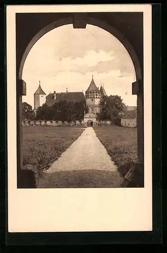 AK Rosenburg, Turnierhof von Süden aus gesehen