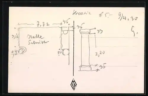 AK Sibenik Trg, Kinder auf dem Stadtplatz