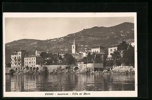 AK Laurana, Ville al Mare, Blick zur Kirche