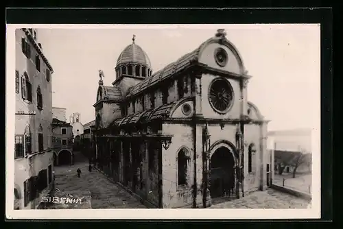 AK Sibenik, an der historischen Kirche