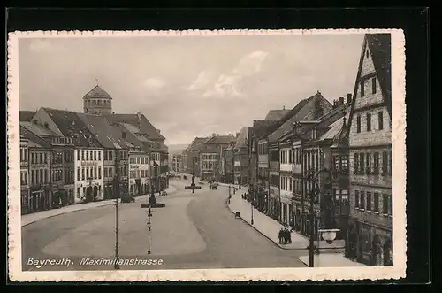 AK Bayreuth, Blick in die Maximilianstrasse