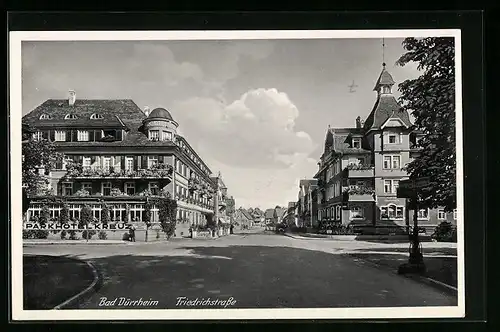 AK Bad Dürrheim, Blick in die Friedrichstrasse