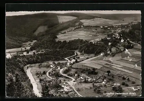 AK Dedenborn i. Eifel, Fliegeraufnahme der Ortschaft