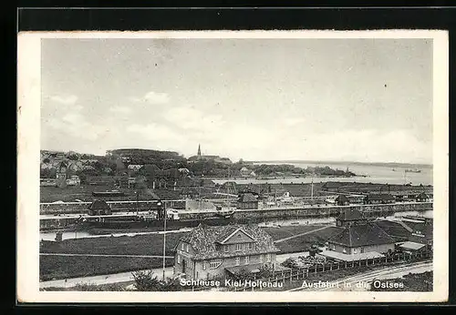 AK Kiel-Holtenau, Schleuse an der Ausfahrt in die Ostsee