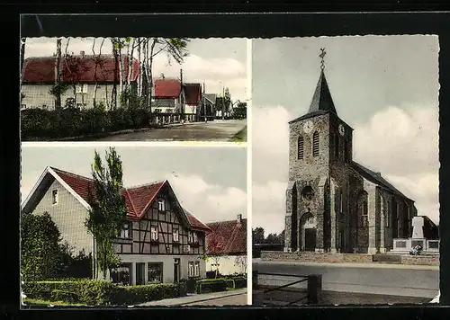 AK Steckenborn i. Eifel, Chr. Harzheim, Kaufhaus, Strasse durch den Ort