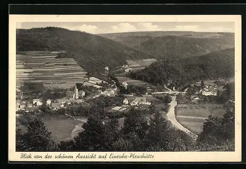 AK Einruhr-Pleushütte, Blick von der schönen Aussicht