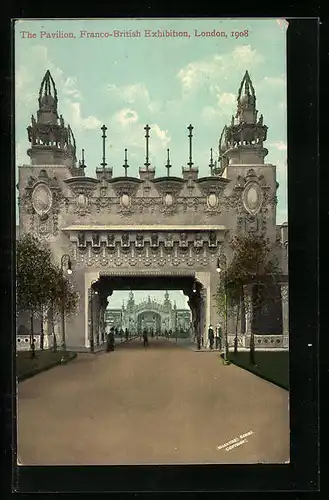 AK London, The Pavillon, Franco-British Exhibition 1908