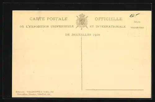 AK Bruxelles, Kermesse, Exposition 1910, Gäste auf der Ausstellung