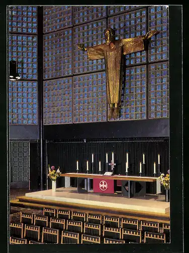 AK Berlin, Kaiser-Wilhelm-Gedächtnis-Kirche, Christfigur