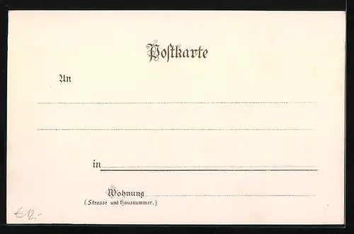 Lithographie Berlin-Tiergarten, Gensdarmenmarkt, Lessing-Denkmal