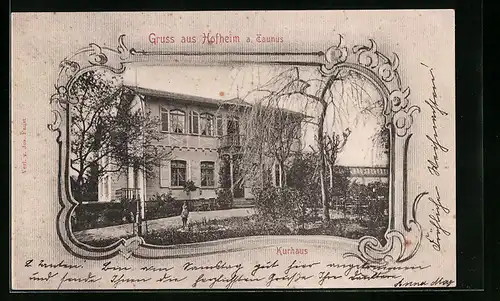 AK Hofheim a. Taunus, Kurhaus mit Anlagen