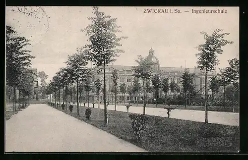 AK Zwickau i. Sa., Ansicht Ingenieurschule