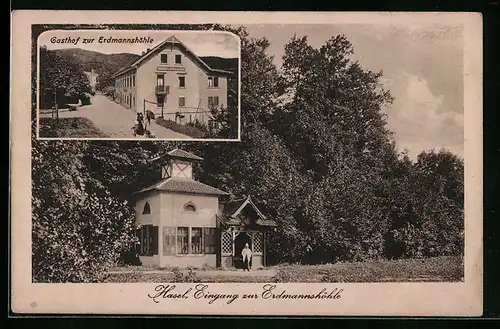 AK Hasel, Gasthof zur Erdmannshöhle