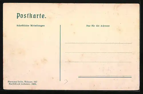 AK Hainichen i. Sa., Technikum und Sedanstrasse