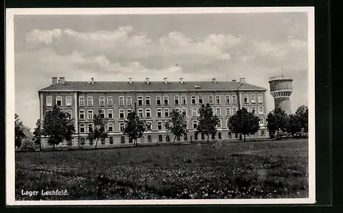 AK Lager-Lechfeld, Kaserne des ständigen Kommandos mit Wasserturm