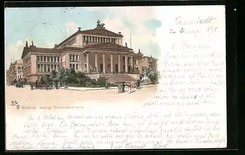 Lithographie Berlin, Königliches Schauspielhaus