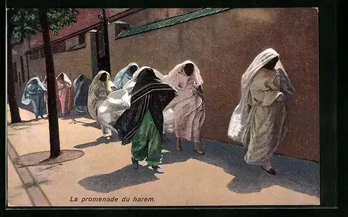 AK La promenade du harem