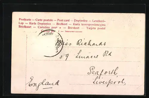 AK Arabische Familie beim Diner