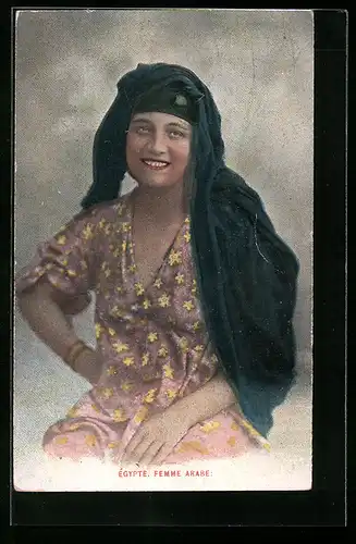 AK Égypte, Femme arabe, arabische Volkstypen