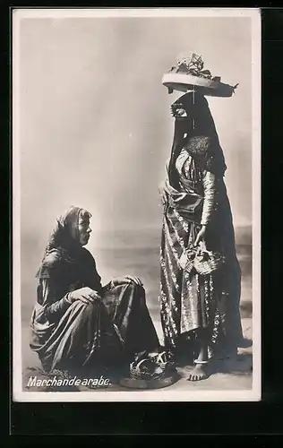 AK Arabische Händlerin, arabische Volkstypen