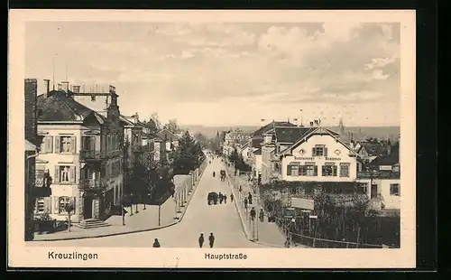 AK Kreuzlingen, Blick auf die Hauptstrasse