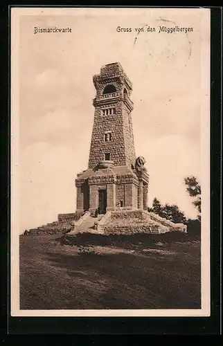 AK Berlin-Köpenick, Bismarckwarte auf den Müggelbergen
