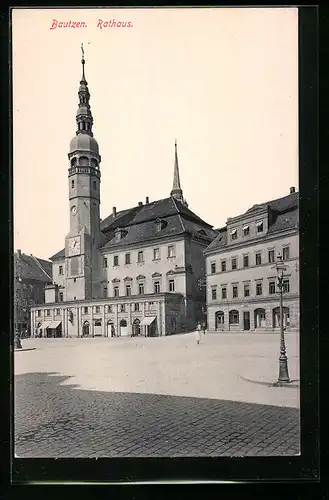 AK Bautzen, Partie am Rathaus
