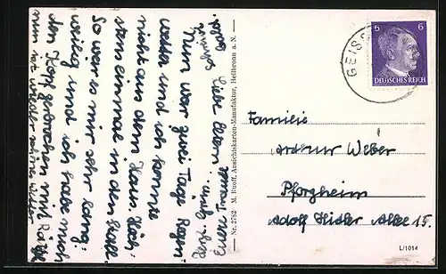 AK Geisselhardt, Ortsansicht aus der Vogelschau