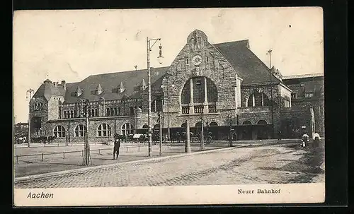 AK Aachen, Neuer Bahnhof