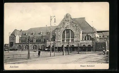 AK Aachen, Neuer Bahnhof