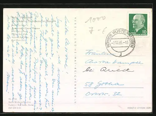 AK Berlin, Partie in der Karl-Marx-Allee