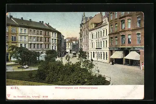 AK Kiel, Wilhelminenplatz und Holtenauerstrasse