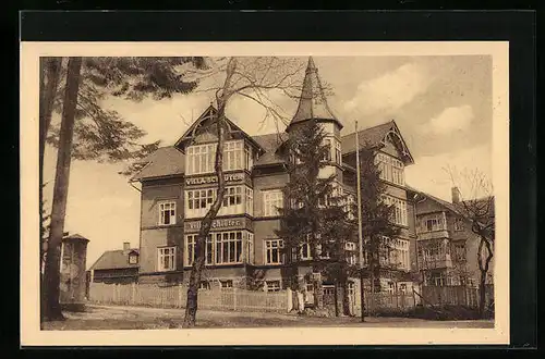 AK Oberhof /Th., Pension Villa Schlüter M. Schleizer