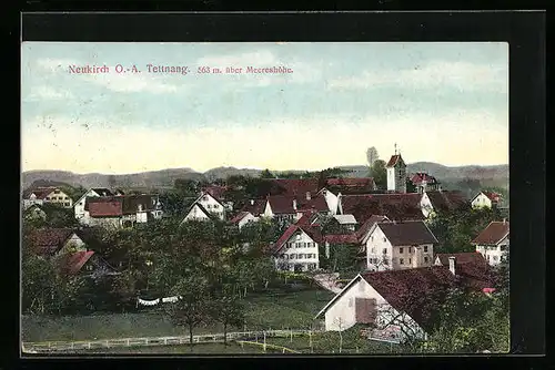 AK Neukirch bei Tettnang, Ortsansicht mit Kirche