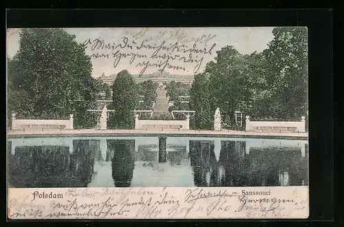 AK Potsdam, Schloss Sanssouci