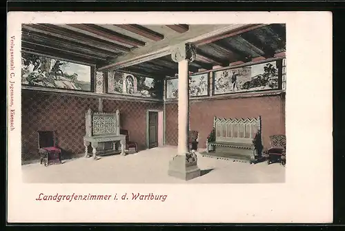 AK Eisenach, Wartburg, Landgrafenzimmer